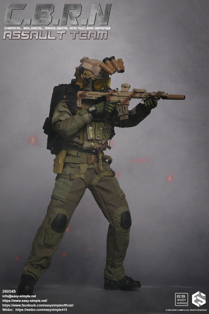EASY&SIMPLE CBRN Seal Assault Team 1/6 Action Figure Doll