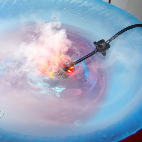 Umidificatore nebbia ad ultrasuoni fontana acqua atomizzatore aria LED - Foto 7 di 7