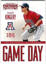 2015 Panini Contenders Baseball Scott Kingery Game Day Ticket Arizona #23