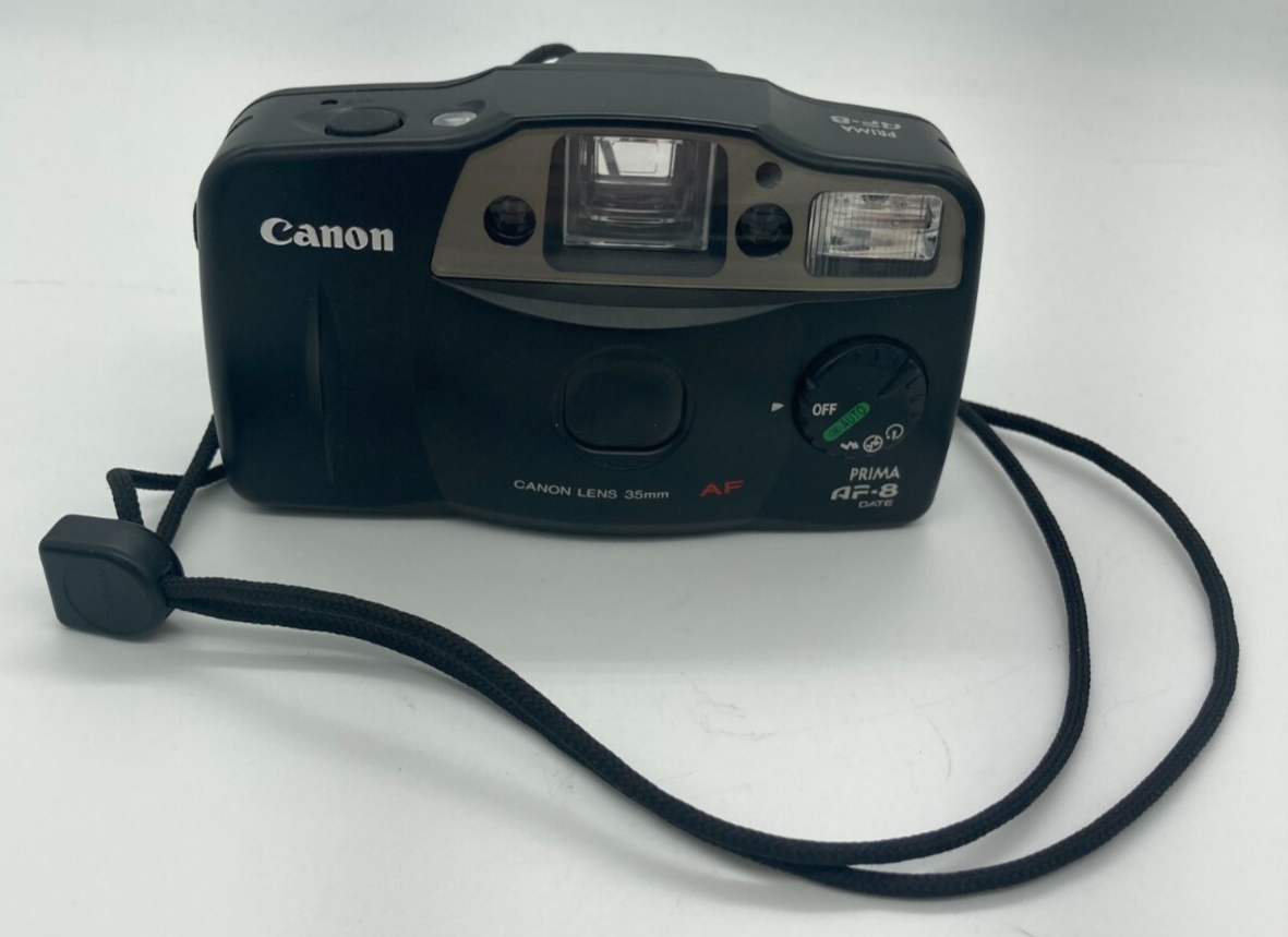 Appareil Photo Compact Canon Prima Junior (AF-8) - Argentique 35mm Autofocus Avec Flash