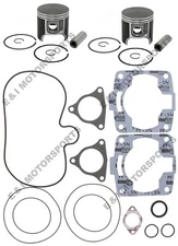 1998 1999 Polaris XC 600 SPI Pistons Top End Gasket Kit 74.50mm Std Stock Bore