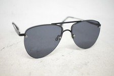 Le Specs The Prince Matte Black 57-15 144mm Metal Aviator Unisex Flat Sunglasses