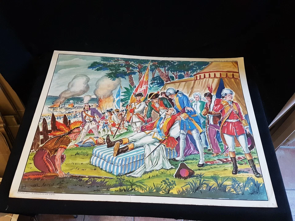 Affiche scolaire Édition MDI double face Ref. 15 et 16 des années 70's 91x68 - Photo 2/2