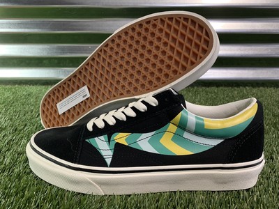 vans old skool sharp green & white skate shoes