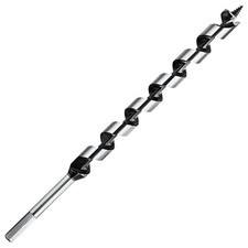 Wood Auger Drill Bit 9" Long Woodworking Ship Screw Auger Bit Hex Shank for Wood