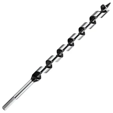 Wood Auger Drill Bit 9" Long Woodworking Ship Screw Auger Bit Hex Shank for Wood