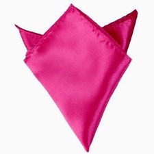  98 Bloomingdales Men'S Solid Hot Pink Purple Handkerchief Dress Pocket Square