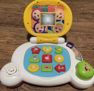 Vtech Teletubbies Mein erster Laptop Computer Baby Kleinkind Spielzeug selten funktioniert sehr guter Zustand