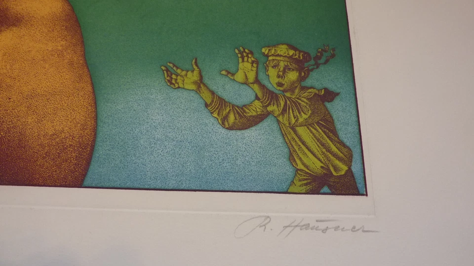 RUDOLF HAUSNER "EVA" Radierung 1973, signiert, Ex. 512 / 600 ungerahmt NEUwertig - Bild 2 von 4