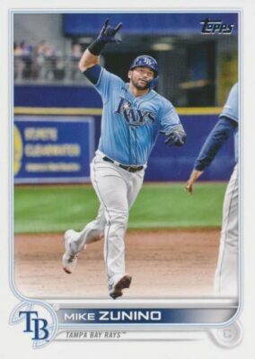 2022 Topps #324 MIKE ZUNINO - Tampa Bay Rays