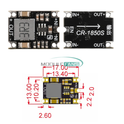 5pcs Step down DC-DC Power Supply Module 6.5-16V to 3.3V/5V Regulator Board