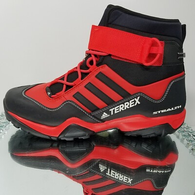Adidas Terrex Hydro Lace Outdoor Trail Boots ''Black Red'' - CQ1755 - Men's Size 6
