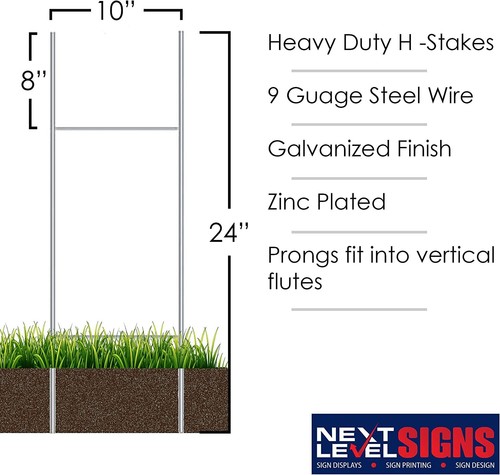 NEXT LEVEL SIGNS Now Leasing Yard Signs 24" W x 18" H Double Sided Waterproof - Picture 6 of 10