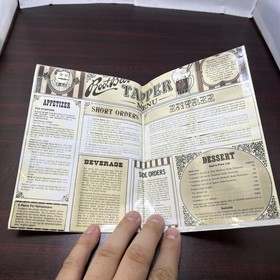 Vintage 1984 Colecovision & Adam Root Beer Tapper Game W/ Menu Book Untested #ML