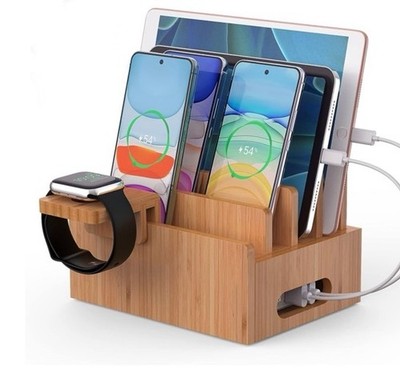 Bamboo Charging Station/Docking Stand