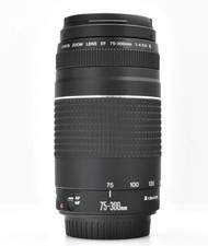 Canon EF 75-300mm F/4-5.6 III Lens Zoom Black Telephoto Tested Mint Beautiful