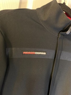 Castelli Rosso Corsa Cycling Jacket Womens Size L Black Wind