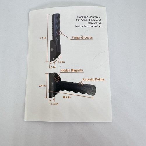 Folding Doorway Assist Handle Flip Up Grab Bar for Elderly Support Stair Black - Picture 10 of 11