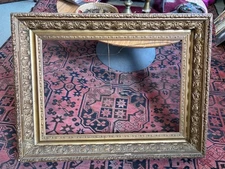 LARGE ANTIQUE ORNATE GOLD GILT HUDSON RIVER SCHOOL PAINTING FRAME ONLY 33” x 25”