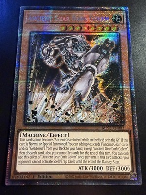 Yu-Gi-Oh! TCG Ancient Gear Dark Golem MP25-EN003 1st Ed Starlight Foil 3000/3000