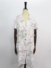 USED 64278 CHANEL / CC LOGO CAMELLIA HALF SLEEVE COAT ACCEPTABLE