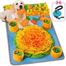 Snuffle Mat for Large Dogs 32"x20"  Leash  Squeaky Carrot Toys