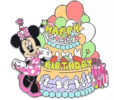Tokyo Disney Resot Minnie Mouse Pin Happy Birthday 2026 Park Japan