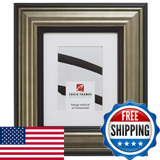 Craig Frames 21307202 20 X 24 Inch Aged Silver And Black Picture Frame Matted