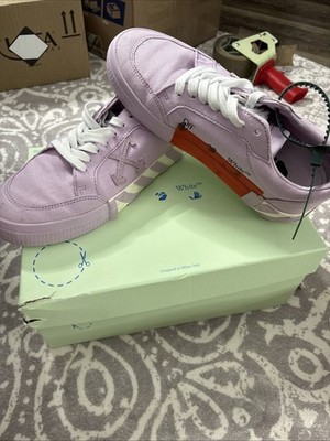 Off White Vulcanized Low Top Sneakers, Size 39