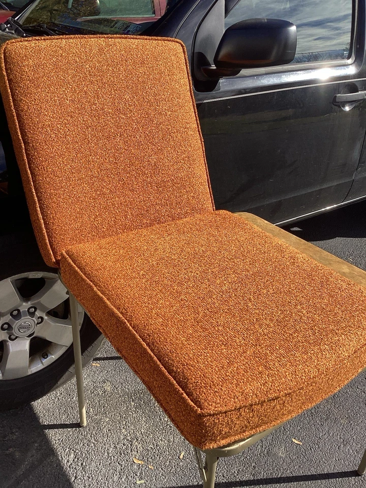 Vintage MCM Chair Seat Cushion  60s 70s  *Cushion Only CHAISE Crazy Pattern CC - Image 4 of 4