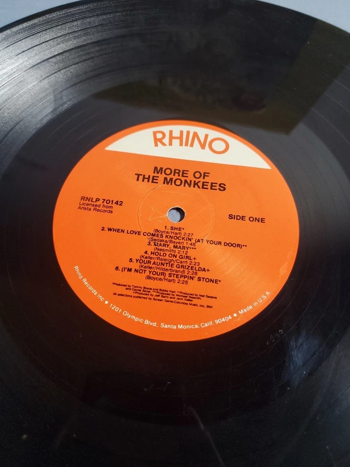 Rhino More Of The Monkees Vinyl LP 1986 Foto 2 de 4