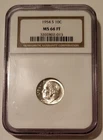 1954 S Roosevelt Dime MS66 FT NGC