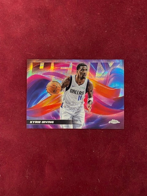 2025-26 Topps Chrome Kyrie Irving ( MAVERICKS ) HELIX INSERT Card! CASE HIT! SP