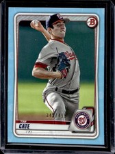 2020 Bowman Tim Cate Prospects Sky Blue #/499 Nationals