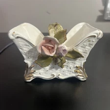 Vintage Lipper & Mann Japan Flower Basket Rose C6