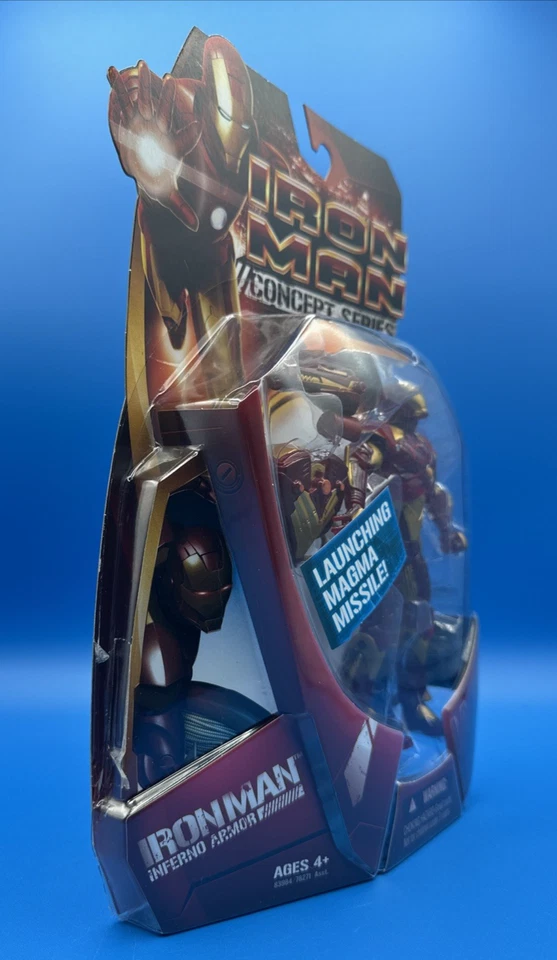НОВАЯ экшн-фигурка Iron Man Concept Series Inferno Armor Hasbro 2008 NISP - Изображение 4 из 4