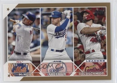 2023 Series 1 League Leaders Gold /2023 Paul Goldschmidt Freddie Freeman 0e01