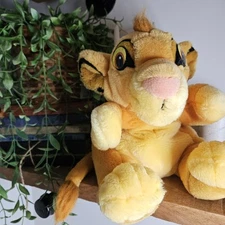 Vintage Applause Disney Lion King Simba Cub Hand Puppet Plush Stuffed Animal 9”