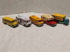 5 Vintage Matchbox Lesney & Superfast Mixed Lot Buses, Vans, Camper 70s-80s