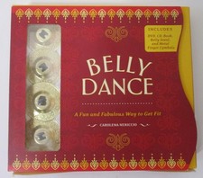 BELLY DANCE Kit; Fun Way To Get Fit DVD, CD, Book, Belly Jewel, Finger Cymbals 