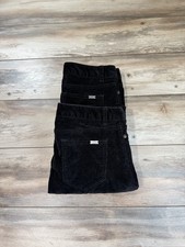 L.L. Bean 2 Pair Women s Corduroy Favorite Fit Straight Leg Pants 10 Reg Black
