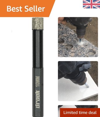 Hochleistungs-Diamantbohrkrone 10 mm Trocken für Porzellan, Marmor & Glaskipp...