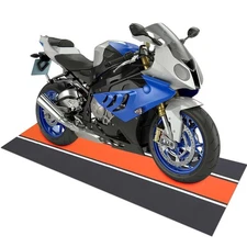Drydiet 78 x 31 Inch Motorcycle Mat Garage Floor Rug Washable Parking Mats fo...