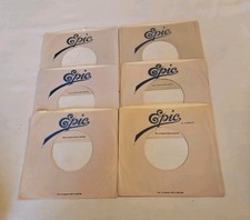 45 RPM 7" RECORD SLEEVES CO. SLEEVE 6 PACK SEE PHOTOS Epic Records SLV332