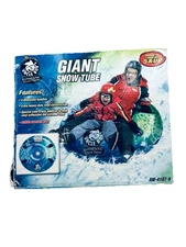 Unused Uncle Bob's 2 Rider Giant Inflatable Snow Tube w Handles AW-4107-9