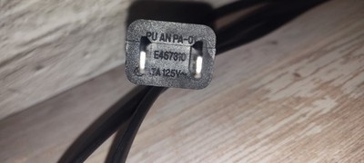 TCL Roku TV Power Cable Cord OEM Original for Replacement Black  See Pictures 