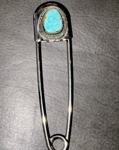 Turquoise Safety Pin | eBay