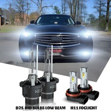 For Infiniti FX35 2006-2012 Xenon HID Headlight Bulbs High/Low  Fog Lighs Kit