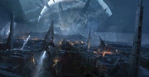 Mass Effect: Citadel Battle Canvas Print - Bioware