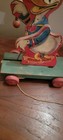 Vintage 1940s Fisher Price Donald Duck Drum Major Pull Toy #400 Wooden — photo 9
